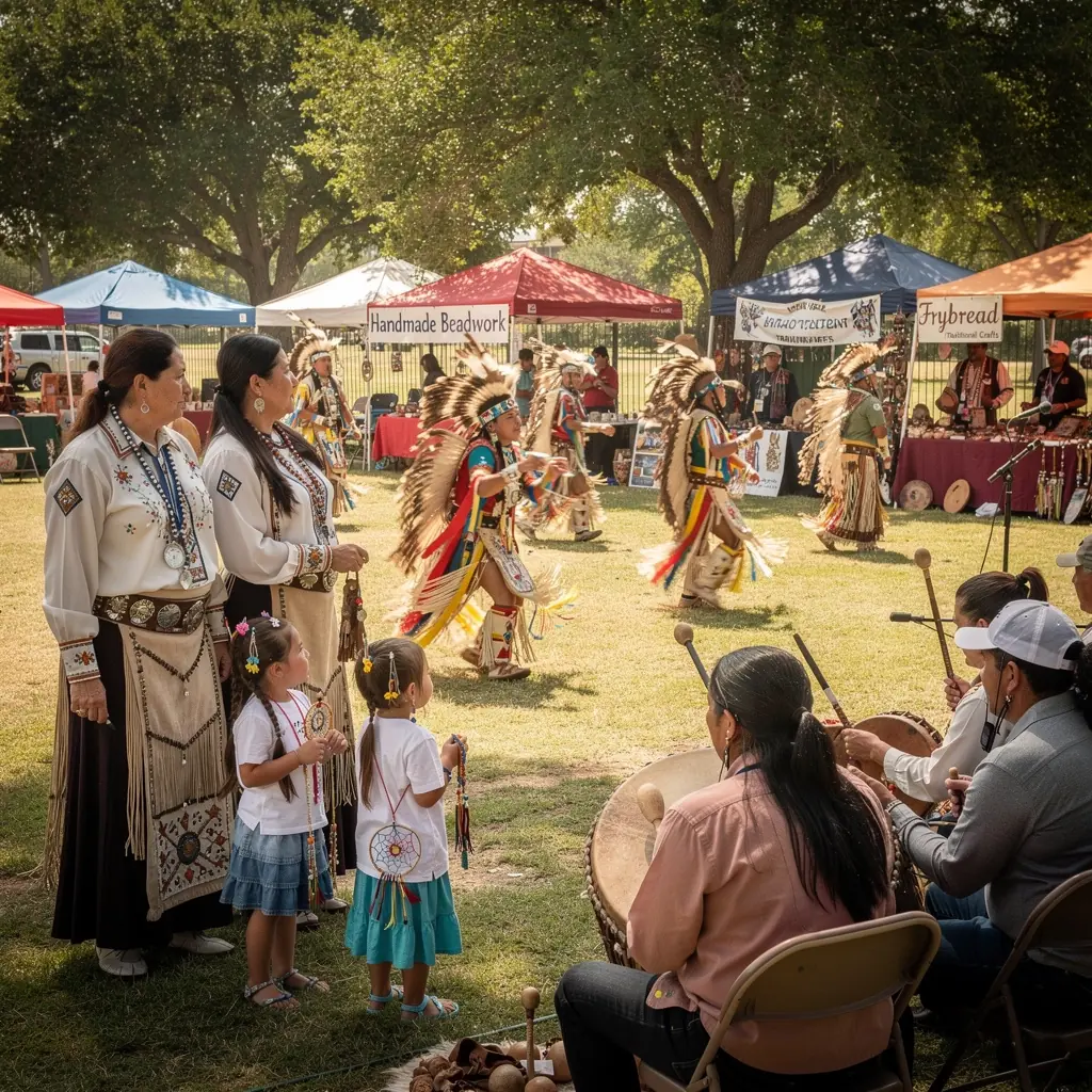 Сезонное мероприятие с ярмаркой, где гости наслаждаются местной едой и ремеслами, окруженные праздничной атмосферой.