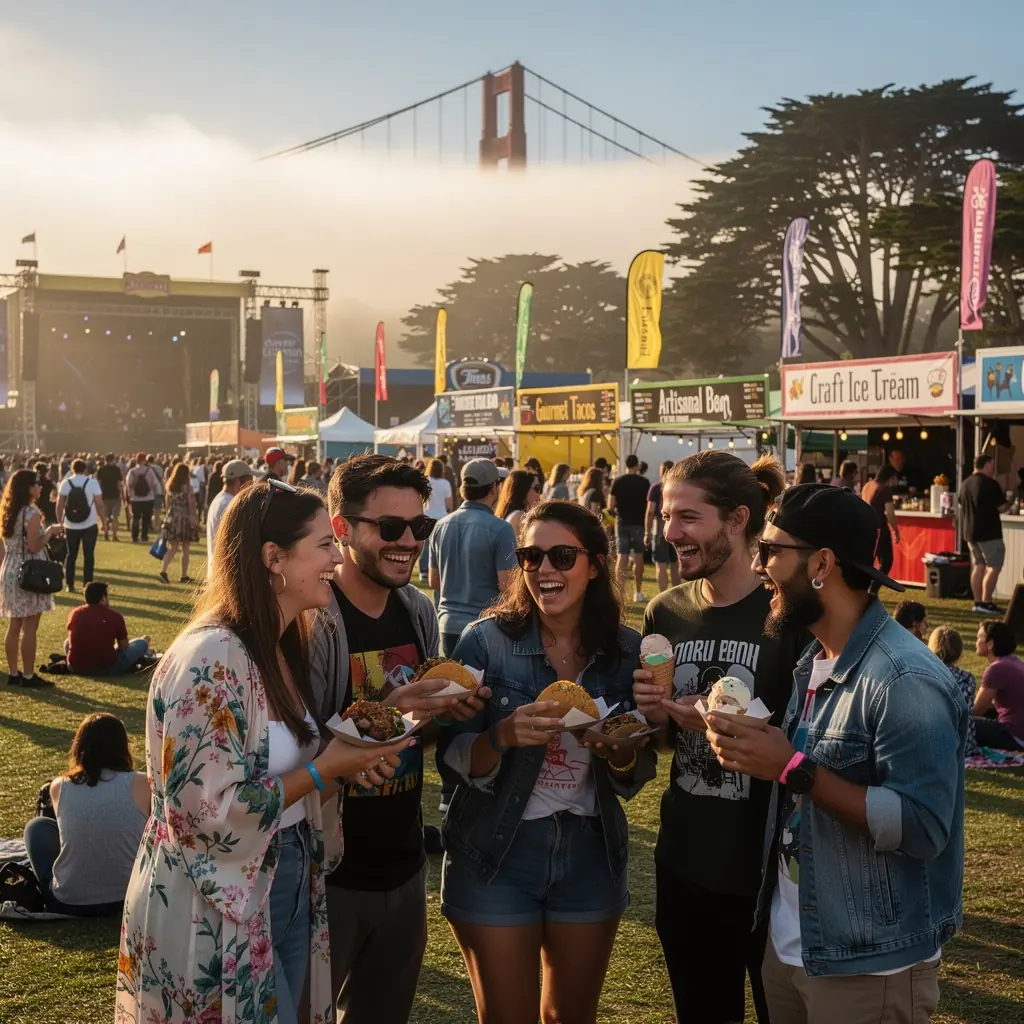 Сцена с артистами, выступающими на открытом воздухе во время культурного праздника.